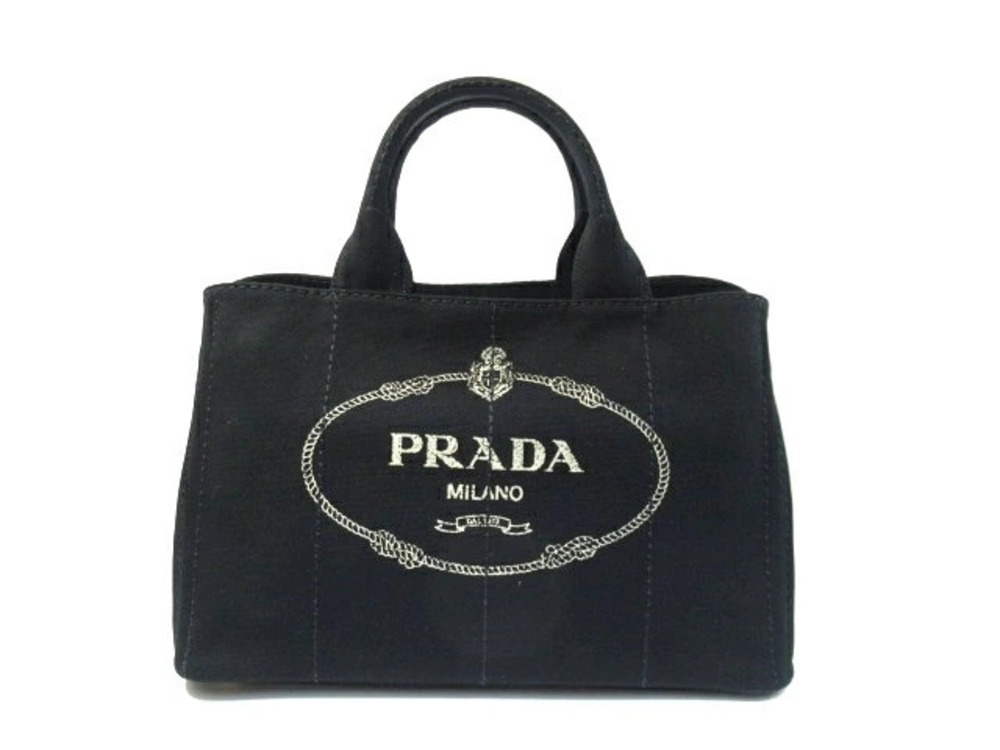 Prada Canapa handbag strap canvas black